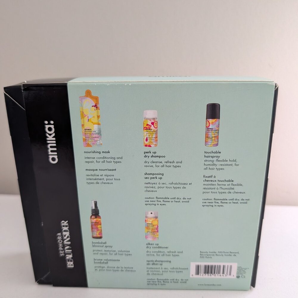 Amika Sephora Beauty Insider Set Conditioner Shampoo Mask Plus Texture Spray New - Picture 5 of 8